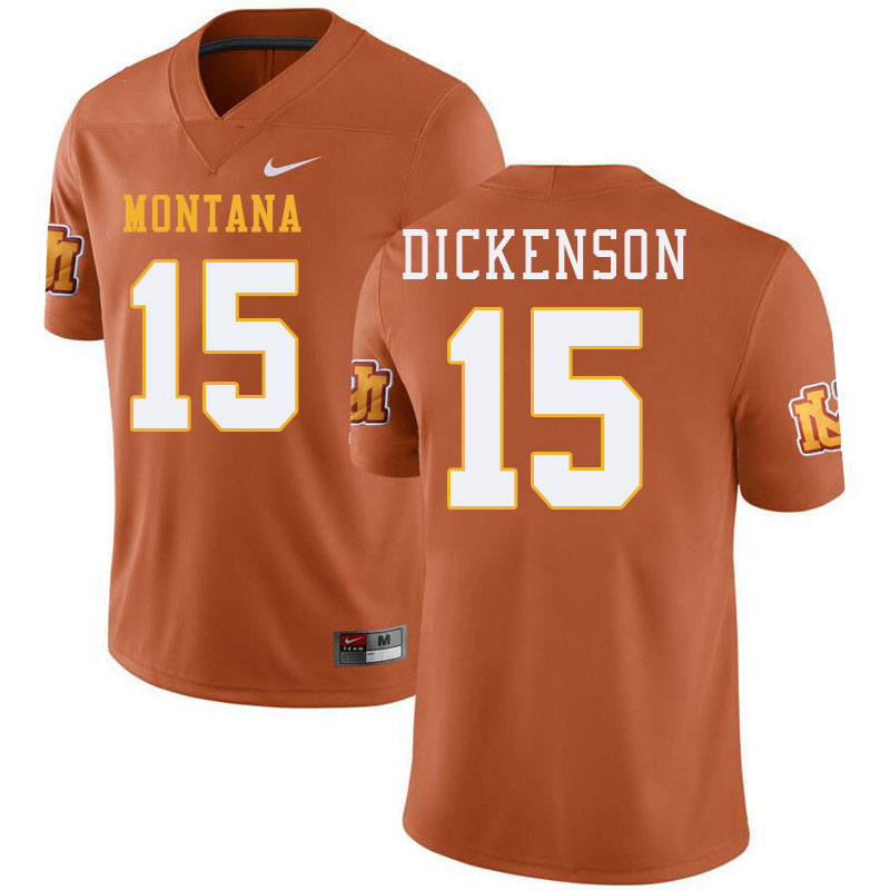 Dave Dickenson Griz Jersey,University Of Montana Grizzlies #15 Dave Dickenson Jersey-Throwback